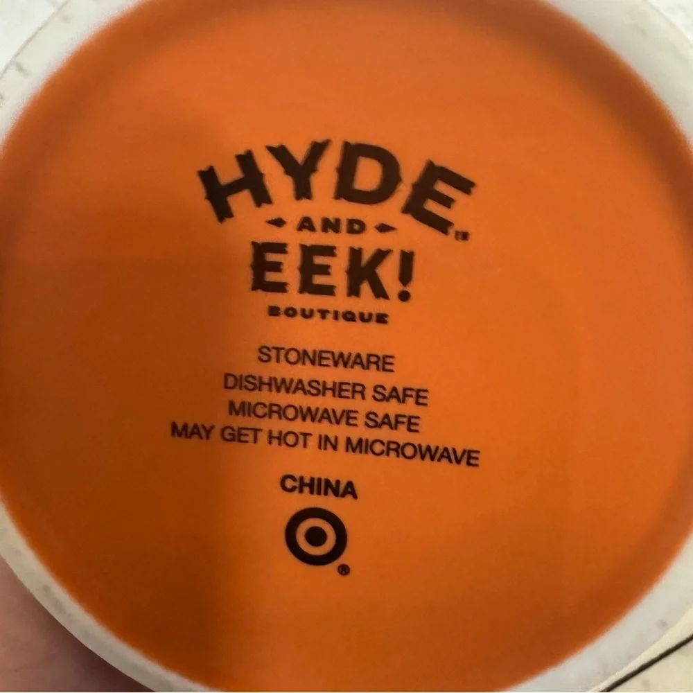 Target Hyde & EEK! Orange Stoneware 16 oz Witch Please Halloween Coffee Tea Mug